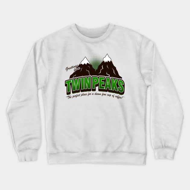 Greeti. Twin Peaks (V2) - Heather Crewneck Sweatshirt by alecxps